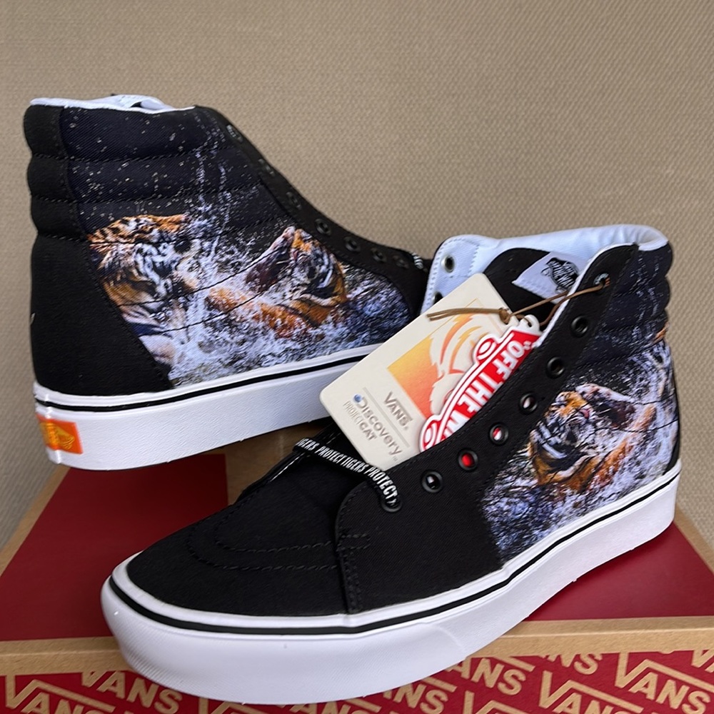 Vans Comfycush Sk8-Hi Discovery Project Tigers MEN`S - Picture 9 of 16